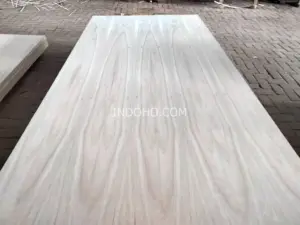 Fancy plywood mindi pola kembang bookmatch yang artistik untuk panel dinding dekoratif.